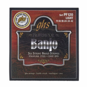 GHS Strings PF120 Banjo 6 Cordes Light 11/42