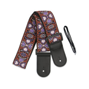 Groovit 0006 Sangle Jacquard Love Mauve