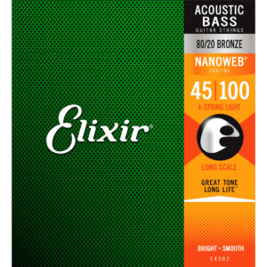 Elixir Strings 14502 45/100 Nanoweb Cordes Basses Acoustiques