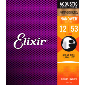 Elixir Strings 16052 12/53 Nanoweb Cordes Acoustiques
