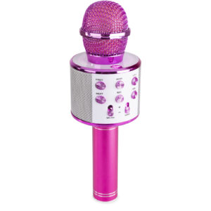 Max KM01 Pink Microphone Karaoké