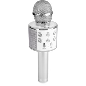 Max KM01 Silver Microphone Karaoké