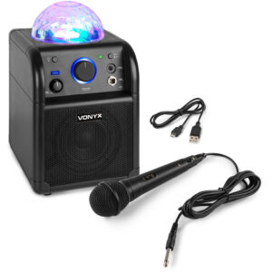 Vonyx SBS50 Black BT Enceinte Karaoké