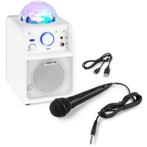 Vonyx SBS50 White BT Enceinte Karaoké