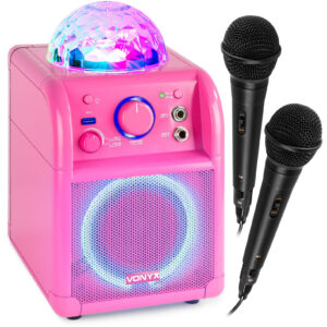 Vonyx SBS55 Pink Enceinte Karaoké